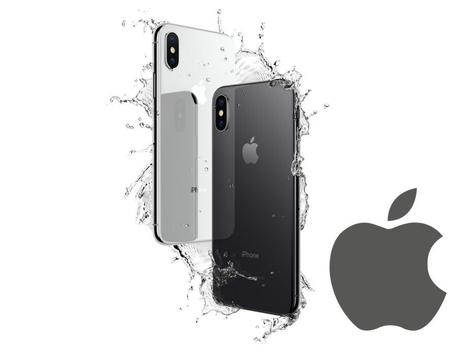 iPhone X con el logo de Apple