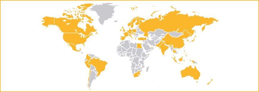 MSCI ACWI mapa países
